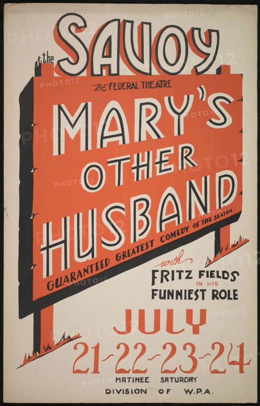 Mary's Other Husband, San Diego, 1938. Creator: Unknown.