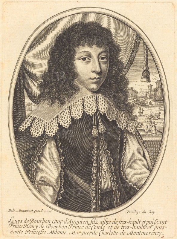Louis II de Bourbon-Condé. Creator: Balthasar Moncornet.
