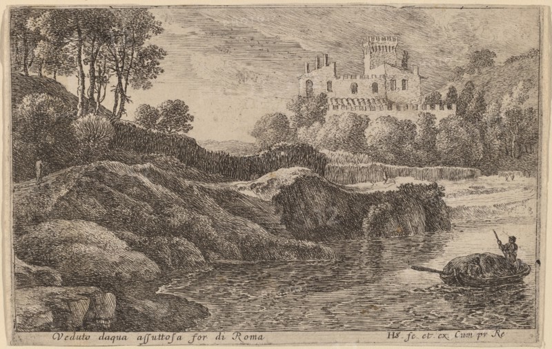 View of the Aqua Acetosa. Creator: Herman van Swanevelt.