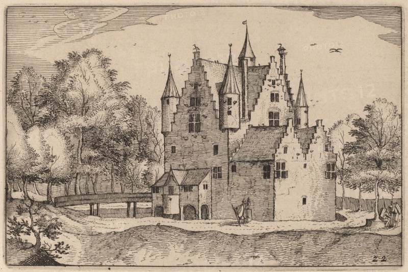 A Castle, published 1612. Creator: Claes Jansz Visscher.