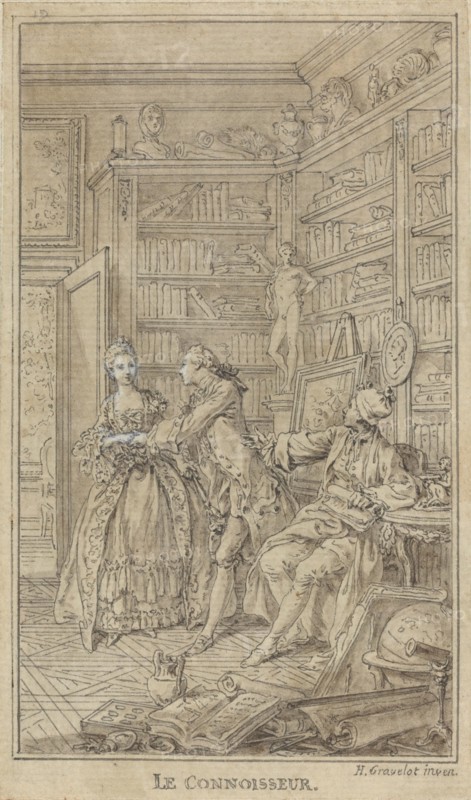 Le Connoisseur, 1765. Creator: Hubert Francois Gravelot.