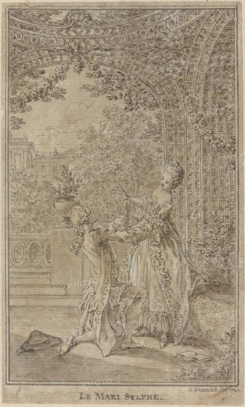 Le Mari sylphe, 1765. Creator: Hubert Francois Gravelot.