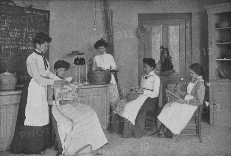 Basket-making, 1904. Creator: Frances Benjamin Johnston.