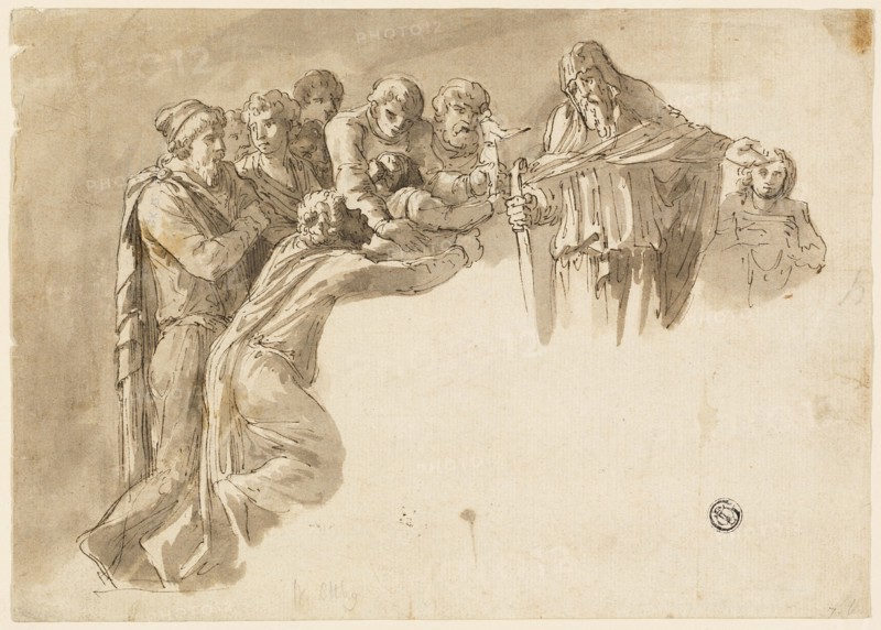 Patriarch and Youths, n.d. Creator: William Young Ottley.