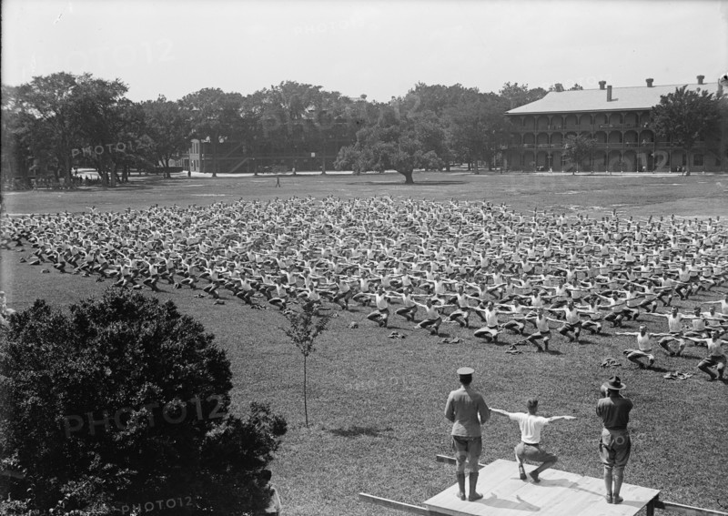 Military Training, 1917 or 1918. Creator: Harris & Ewing.