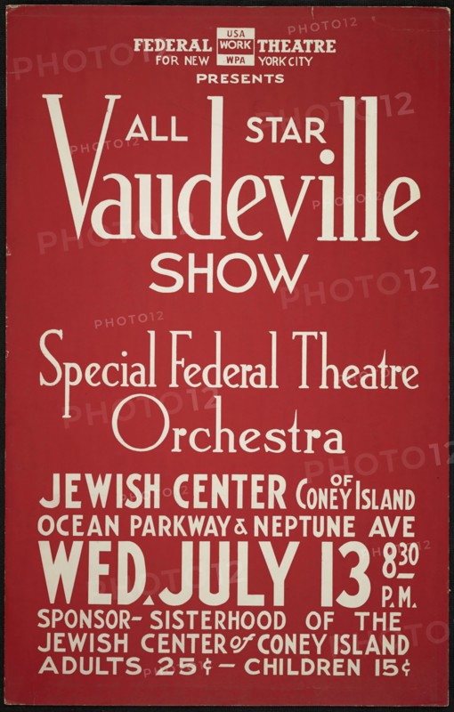 Vaudeville Show, New York City, [193-]. Creator: Unknown.