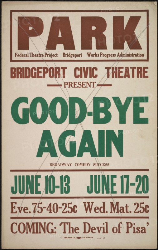 Good-bye Again, Bridgeport, CT, [193-]. Creator: Unknown.