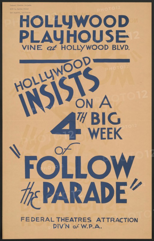 Follow the Parade, Los Angeles, [193-]. Creator: Unknown.
