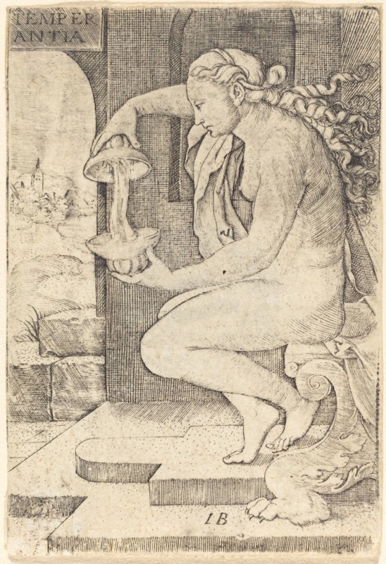 Temperantia (Temperance), c. 1525. Creator: Master I. B..