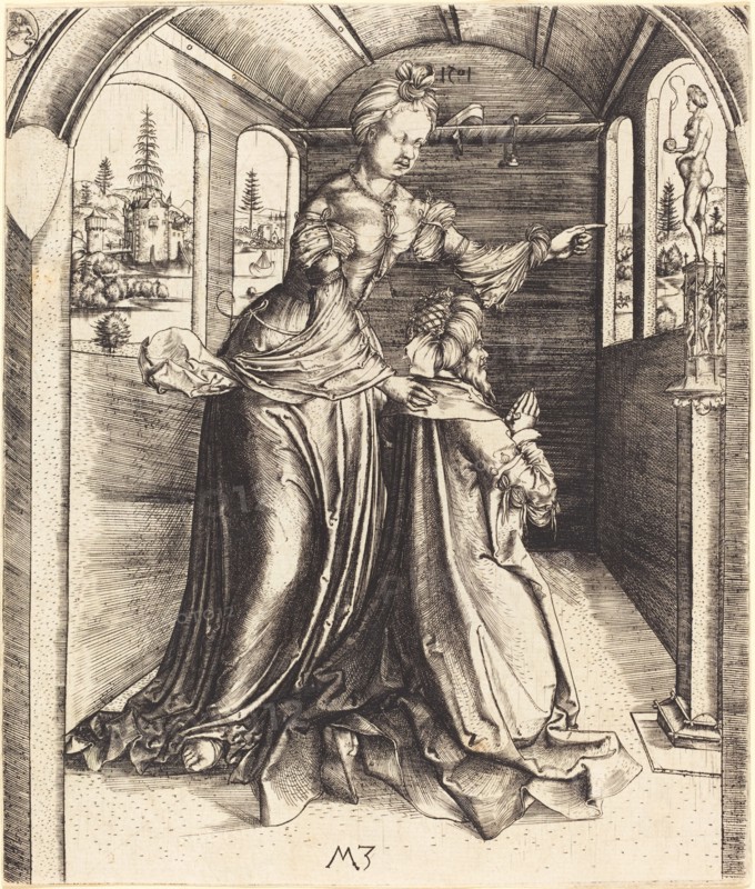 Solomon Worshipping False Gods, 1501. Creator: Master MZ.