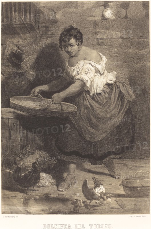 Dulcinea del Toboso, c. 1855. Creator: Célestin Nanteuil.