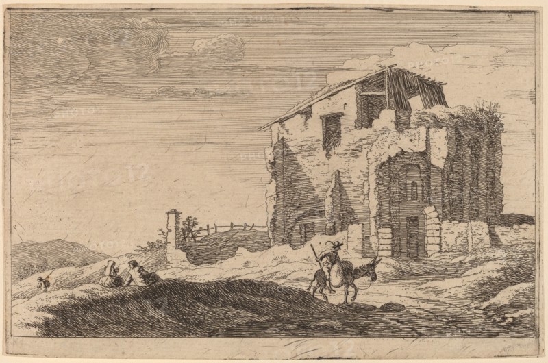 View of a Ruined Building. Creator: Herman van Swanevelt.