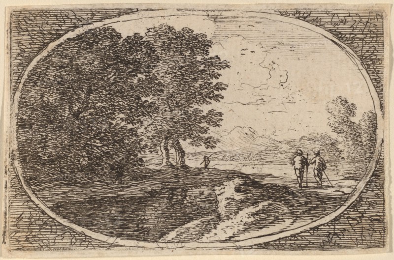 Three Men Carrying Staffs. Creator: Herman van Swanevelt.