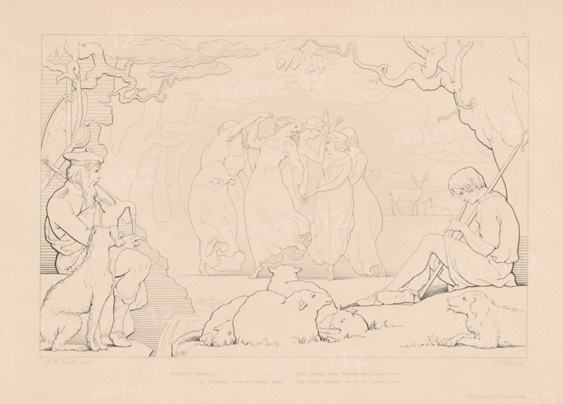 Gertrude of Wyoming, plate 1, 1846. Creator: Edward Webb.