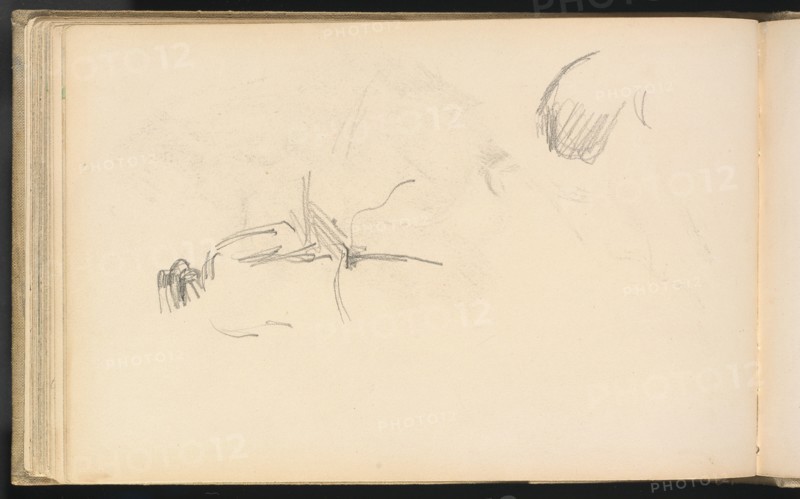 A Man seen from Behind, 1880/1883. Creator: Paul Cezanne.