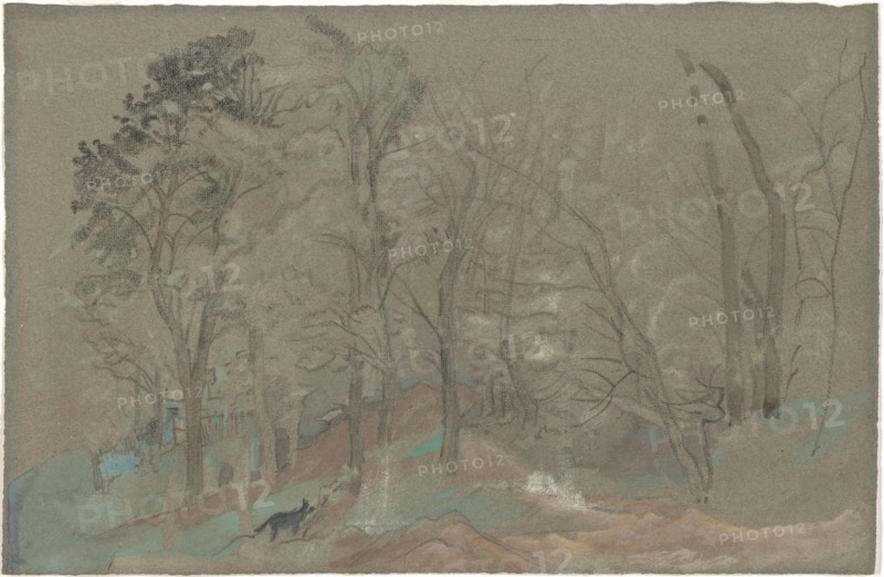 The First Snowfall, c. 1877-1887. Creator: Arthur Davies.