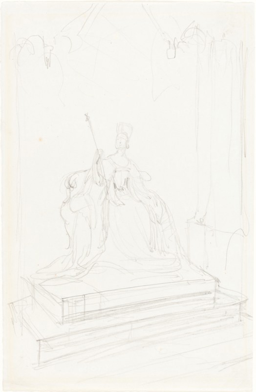 Study for "Queen Victoria", 1838. Creator: George Hayter.