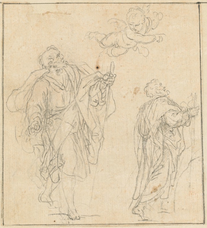 An Apostle Guided by an Angel. Creator: Agostino Masucci.