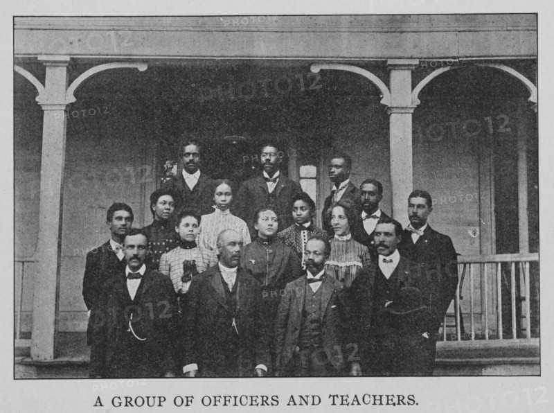 A group of officers and teachers, 1903. Creator: Unknown.