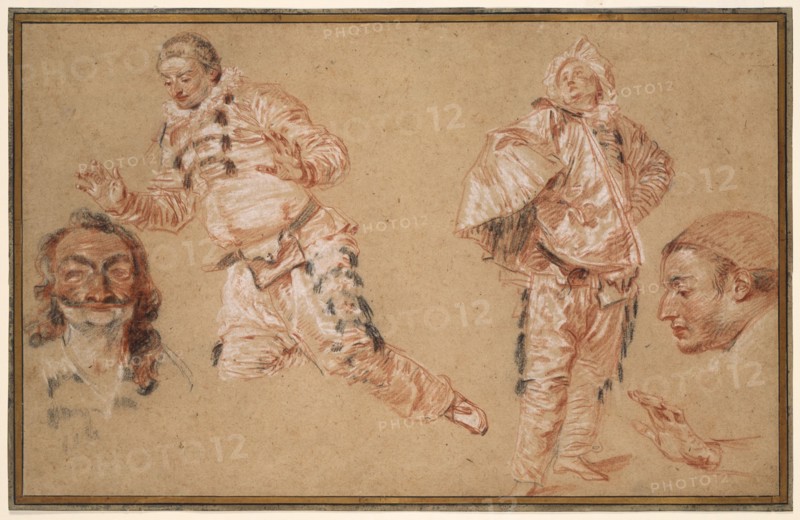 Italian Comedians, 1719/20. Creator: Jean-Antoine Watteau.
