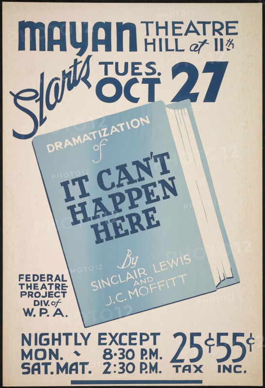 It Can't Happen Here, Los Angeles, 1936. Creator: Unknown.