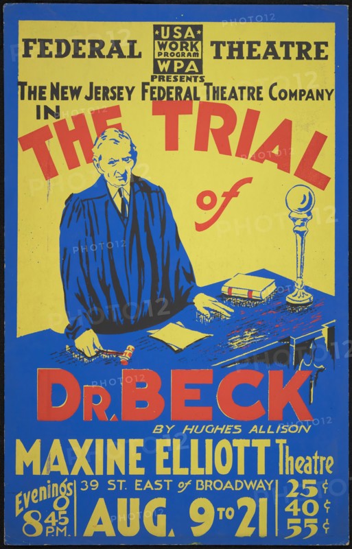 The Trial of Dr. Beck, New York, [1935]. Creator: Unknown.