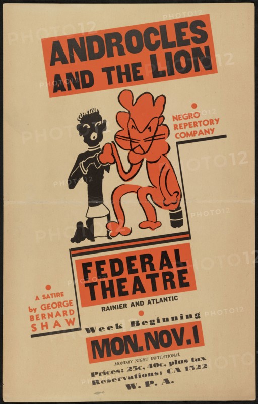 Androcles and the Lion, Seattle, [193-]. Creator: Unknown.