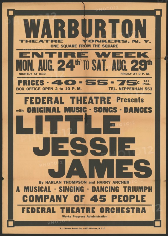 Little Jessie James, Yonker, NY, [193-]. Creator: Unknown.