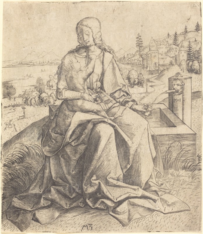 Madonna and Child at a Fountain, 1501. Creator: Master MZ.
