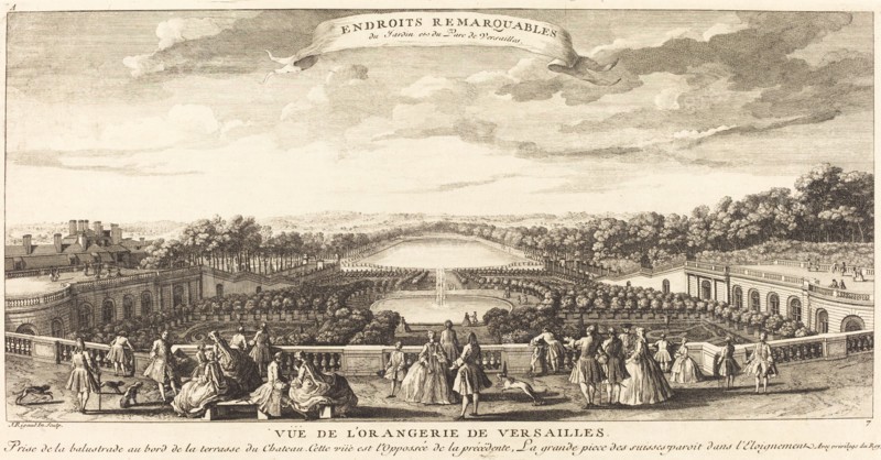 Vue de l'Orangerie de Versailles. Creator: Jacques Rigaud.