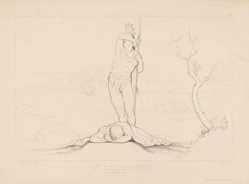 Gertrude of Wyoming, plate 13, 1846. Creator: Edward Webb.