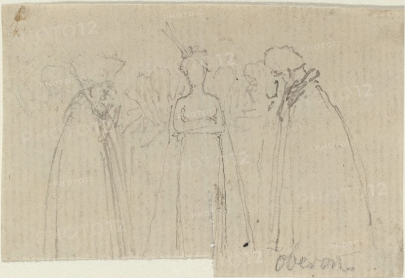 Sheet of Studies [recto and verso]. Creator: John Flaxman.