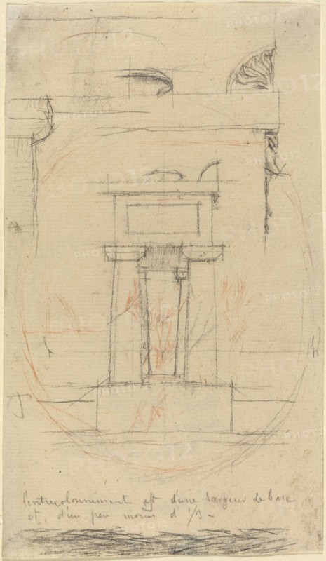 Moliere's Tomb, probably c. 1854. Creator: Charles Meryon.
