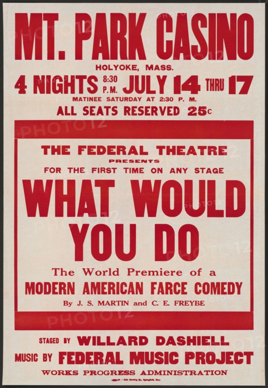 What Would You Do, Holyoke, MASS, [193-]. Creator: Unknown.