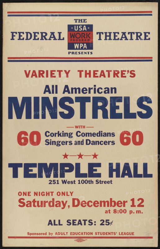 All American Minstrels, New York, [1935]. Creator: Unknown.