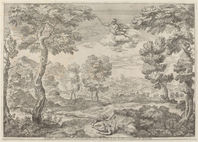 Mars's Revenge on Adonis, 1696. Creator: Crescenzio Onofri.