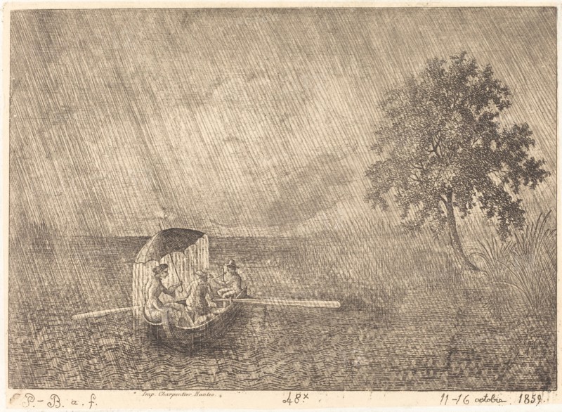 The Big Shower, 1859. Creator: Emmanuel Phélippes-Beaulieu.