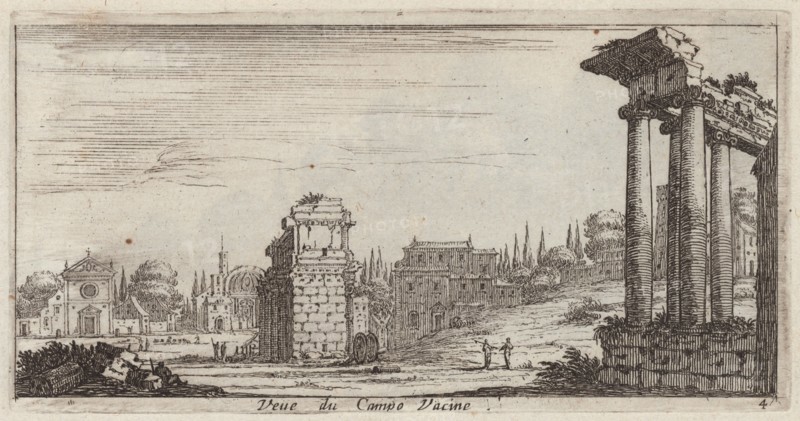 Veüe du Campo Vacine, 1640-1660. Creator: Israel Silvestre.