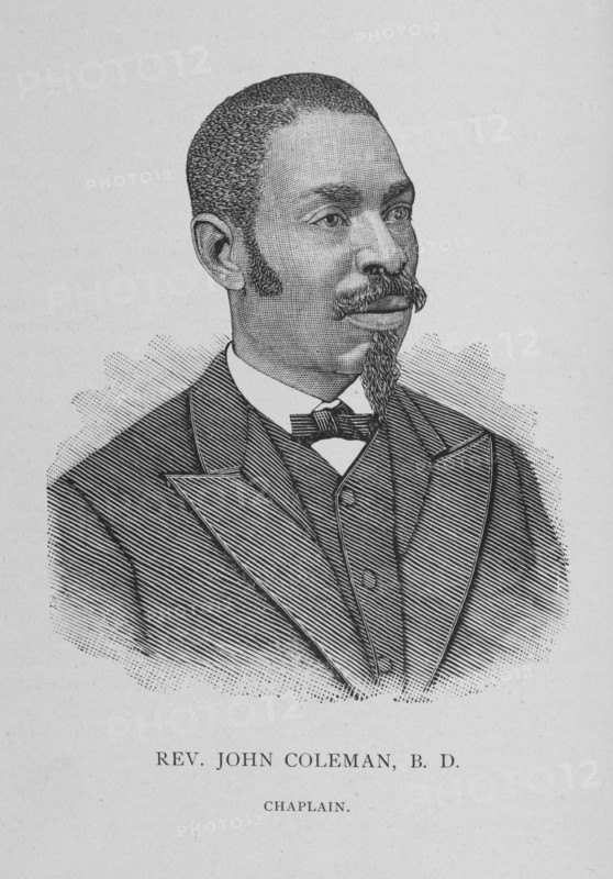 Rev. John Coleman, B. D., Chaplain, 1888. Creator: Unknown.