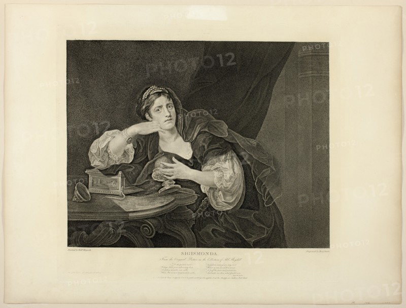 Sigismonda, published June 4, 1795. Creator: Benjamin Smith.