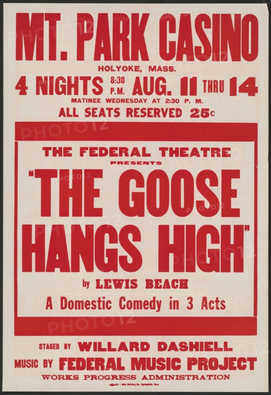 The Goose Hangs High, Holyoke, MA, [193-]. Creator: Unknown.