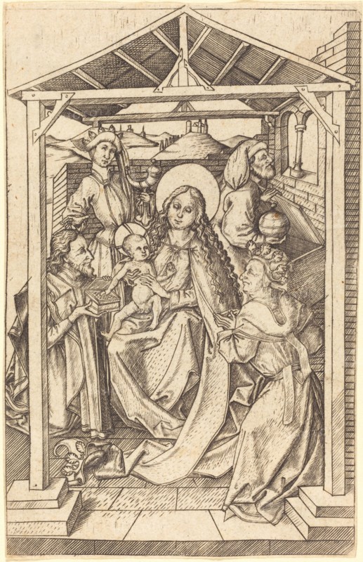 The Adoration of the Magi, c. 1460/1465. Creator: Master ES.