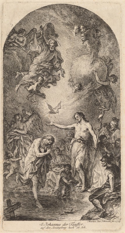The Baptism of Christ, 1773. Creator: Martin Johann Schmidt.