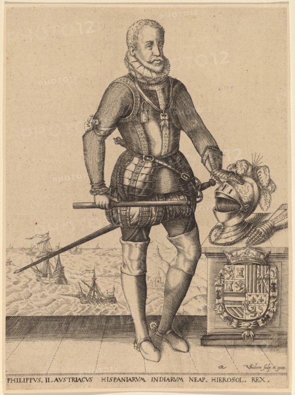 Philip II, King of Spain. Creator: Christoffel van Sichem I.