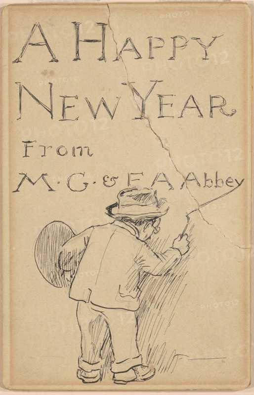 A Happy New Year, c. 1900-1910. Creator: Edwin Austin Abbey.