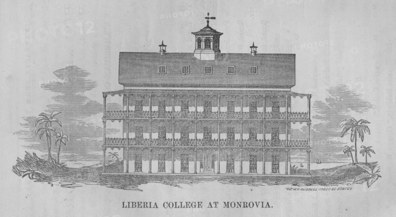Liberia College at Monrovia., 1863. Creator: Richer Russell.