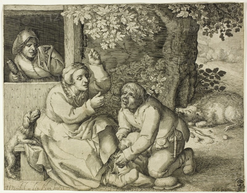 Allegory of Marital Strife, 1607. Creator: Pieter Serwouters.