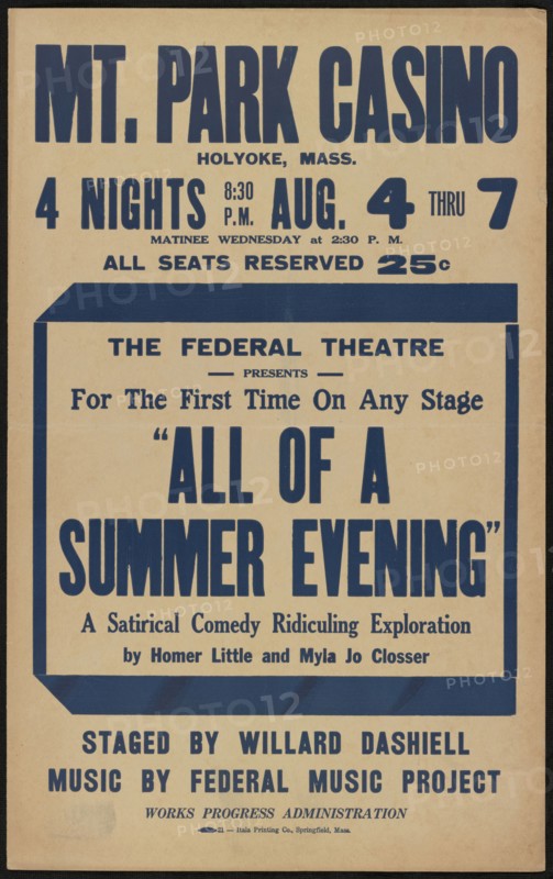 All of a Summer Evening, Holyoke, MA, 1937. Creator: Unknown.