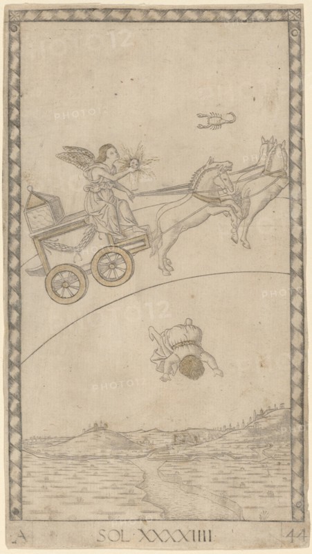 Sol (Sun), c. 1465. Creator: Master of the E-Series Tarocchi.