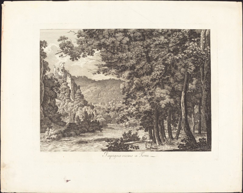 Papigno, vicino a Terni, 1794. Creator: Jacob Wilhelm Mechau.
